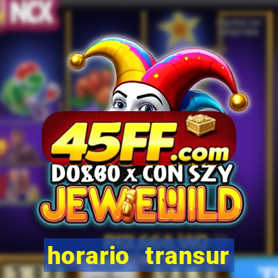 horario transur roleta santos dumont juiz de fora